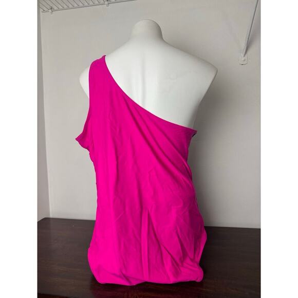 SHEIN Plus Swimsuit Neon Pink / Black, Buckle Detail on Waist - Size 3X NWOT - Picture 7 of 12